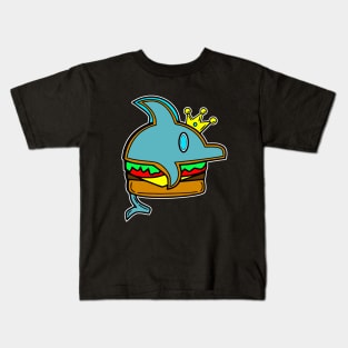 King Dolphin Cheeseburger Kids T-Shirt